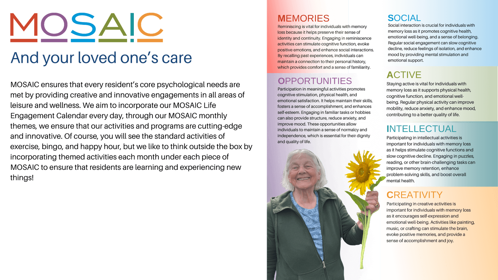 Mosaic and Your Loved Ones Care